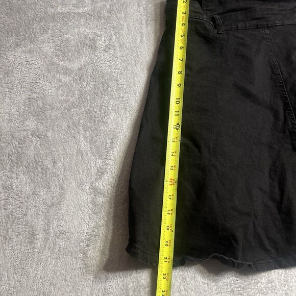 Hell Bunny Dakota Denim Pinafore Dress size large Overalls Skirt Dark Jean Dress - Picture 5 of 9